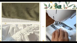 2 Easy Methods to Sew elastic waistband2 einfache Methoden um ein elastischer Rockbund zu nähen [upl. by Antipas]