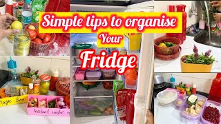 Simple way to organise your fridge  small fridge organization 💡 ideas  tips and tricks [upl. by Felecia]