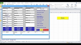 1Rechnungsprogramm in Excel selber erstellen ExcelArbeitsmappe mit Makros erstellen [upl. by Aicile479]