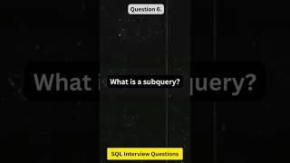 6  SQL Interview Questions and Answers by Sandeep Dalal CSE  What is a subquery  IshareTere [upl. by Aisorbma44]