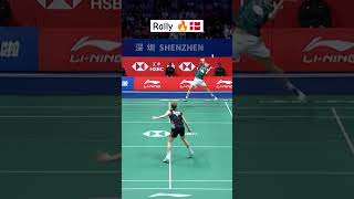 RALLY KAKAK BERADIK DARI DENMARK 🔥😃 andersantonsen VS viktoraxelsen chinaopen2024 semifinal bwf [upl. by Limoli]