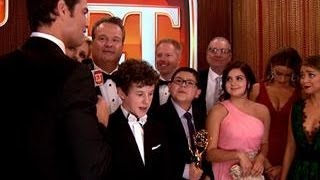 Backstage At The Emmys With Modern Family [upl. by Idnek]