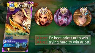 ARLOTT GUIDE TO BEAT STRONG META HERO IN EXP LANE  ARLOTT BEST DAMAGE BUILD 2024 [upl. by Mundy961]