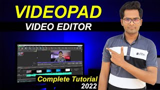 VideoPad Video Editor Tutorial in Hindi  VideoPad Video Editor Complete Tutorial  VideoPad 2022 [upl. by Acquah]