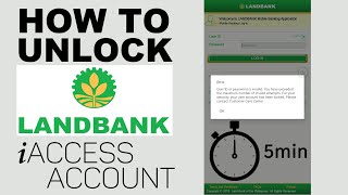 Landbank iAccess  Locked iAccess Account No Problem  How to Unlock iAccess Using Your Cellphone [upl. by Yeldar]