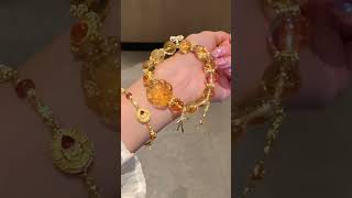 The citrine bracelet is really charming and you cant move your eyes when you wear itcrystals diy [upl. by Aldas]