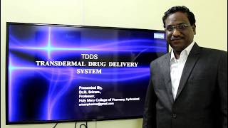 Transdermal drug delivery System TDDS Video tutorial [upl. by Garrick]