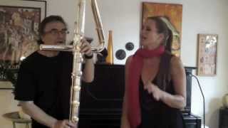 contrabass flute quotHoneysuckle Rosequot mit Christine Maringer vocal Duo Balance [upl. by Malcah439]