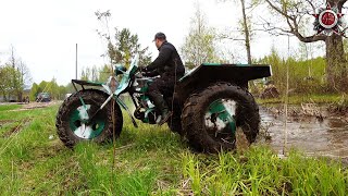 2Stroke DIY Monster Trike GoAnywhere Vehicle  Plus Bonus Footage [upl. by Llennahs]