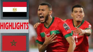 Egypt vs Morocco Football Match Highlights  Olympics Football Match Highlights  Football Highlight [upl. by Atirabrab]