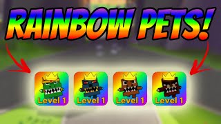 RAINBOW PETS IN GIANT SIMULATOR  they are SO GOOD [upl. by Oznecniv]