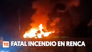 Fatal incendio en Renca Fuego habría comenzado por una vela [upl. by Akisey]