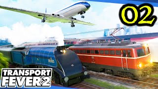 Transport Fever 2  STEAM ERA  Starting 1850  Transport Empire  Part 02  Fully Modded [upl. by Khai]