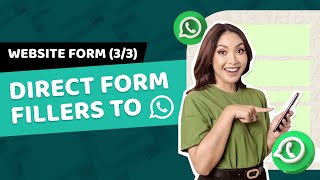 How to Redirect Web Form Submission to WhatsApp  Berduid [upl. by Noirda]