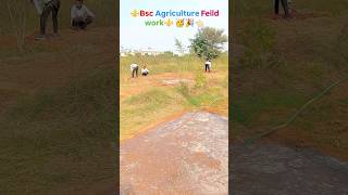 🔱Bsc ⚜️agriculture students field work 🚜ferming life trending shortsvideo🥳 viralvideo [upl. by Darcie]