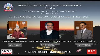 Valedictory Session  5th HPNLU National Moot Court Competition 19 Nov 24 [upl. by Ecyor]