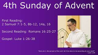 4th Sunday of Advent Homily  St Francis of Assisi Kitchener [upl. by Noterb643]