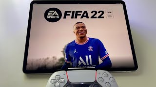 FIFA 22  HyperMotion on iPad Pro via Stadia [upl. by Neenej]