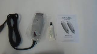 Andis Professional T Outliner BeardHair Trimmer with T Blade Gray Model GTO 04710 [upl. by Nunnery169]