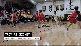 Troy at Sidney boys basketball highlights  Dec 1 2023 [upl. by Anahsek800]