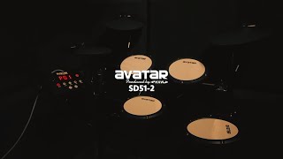 Avatar Eletronic Drum set SD512 review and drummer solo playpreset drum kitssounds demonstration [upl. by Llevrac]