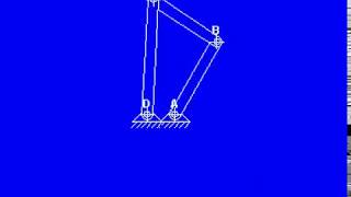 Four bar linkage Double Crank mechanism [upl. by Gabey]