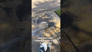 How to clean flagship stone pressurewashing softwashing satisfying howto cat diy [upl. by Siari]