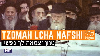 The Lubavitcher Rebbe Singing The Niggun Tzoma Lcha Nafshi [upl. by Namyac]