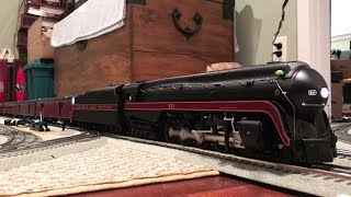 MTH O Scale Premier Norfolk amp Western J Class 484 611 PS3 Wheelslip [upl. by Worden]