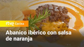 Abanico ibérico con salsa de naranja  Ahora o nunca  RTVE Cocina [upl. by Jasisa370]