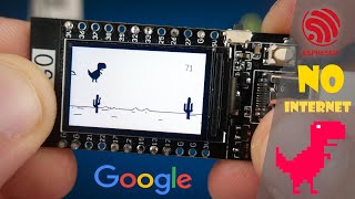 No Internet GAME google on ESP32 TRex game [upl. by Nahgeam]