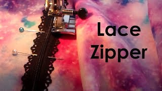 How To Sew an Exposed Lace Zipper [upl. by Nohs]