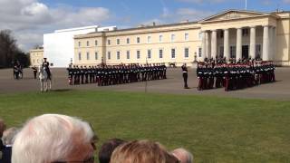 Sovereigns Parade Rehearsal  Slow and quick march past  April 2014 [upl. by Utir]