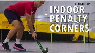 Penalty corner indoor hockey  Hertzberger TV [upl. by Hewet11]