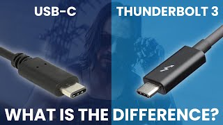 Thunderbolt 3 vs USBC  What Is The Difference Simple Guide [upl. by Danaher602]