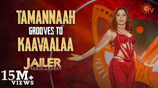 Tamannaahs Fiery Dance to Kaavaalaa  Jailer Audio Launch [upl. by Lory701]