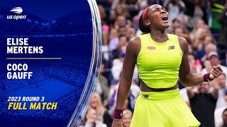 Elise Mertens vs Coco Gauff Full Match  2023 US Open Round 3 [upl. by Adlesirk]