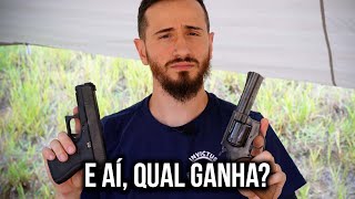 RevÃ³lver ou pistola Qual eu prefiro para defesa [upl. by Rodnas898]