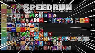 Speedrun la Tier List Youtube ROMANIA parodie [upl. by Sigismondo470]