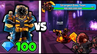 💎100 GEMS UNIT vs STRONGEST BOSS TEAM💪 [upl. by Nellahs]