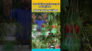 Hanging flower pots making ideasshorts shortvideo flowers ytshortsindia [upl. by Litton546]