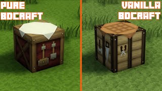 PureBDcraft vs VanillaBDcraft  Texture Comparison [upl. by Gee999]