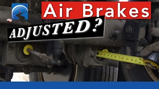 How to Determine Air Brake Adjustment—Applied—Pry Bar—Mark amp Measure [upl. by Anatsirhc]