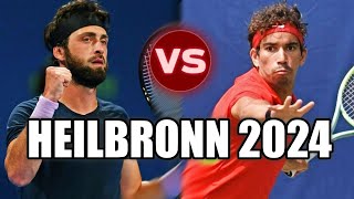 Nikoloz Basilashvili vs Moez Echargui HEILBRONN Q 2024 [upl. by Kabab812]