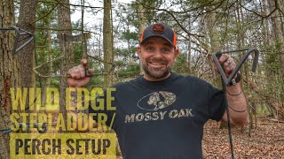 Tree Saddle Hunting Gear Wild Edge SteppladderPerch Setup [upl. by Deeanne411]