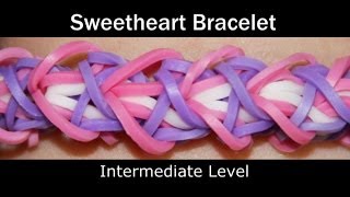 Rainbow Loom® Sweetheart Bracelet [upl. by Cahilly]