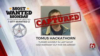 Most Wanted Monday Suspect Tomus Hackathorn In Custody [upl. by Rene]