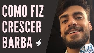 COMO FIZ A MINHA BARBA CRESCER RÁPIDO COM MINOXIDIL  DICAS MASCULINAS [upl. by Ybor]