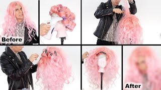 HOW TO CREATE A DRAG WIG WITH CHEAP WIGS [upl. by Woodhead]