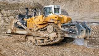 Liebherrs Largest Bulldozer Ripping [upl. by Ailecec153]